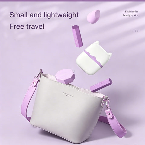 Ice roller duo in premium travel case for on-the-go use