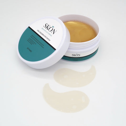 24K Golden Eye Patch - Anti-Wrinkle Under Eye Mask | Gold Leaf & Hyaluronic Acid