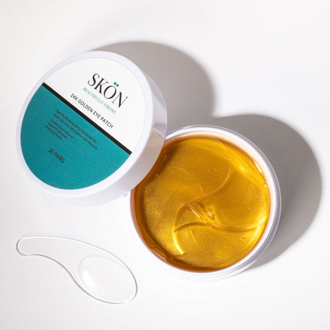 24K Golden Eye Patch - Anti-Wrinkle Under Eye Mask | Gold Leaf & Hyaluronic Acid