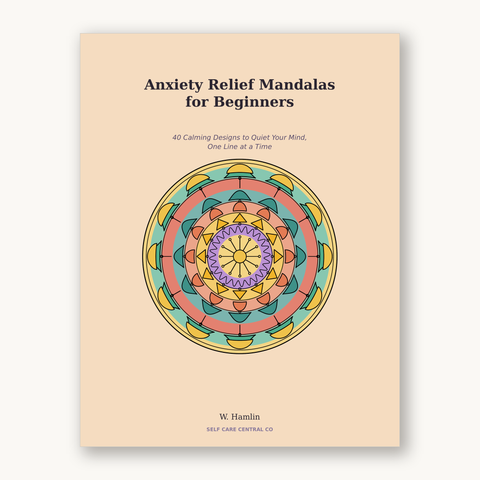 Anxiety Relief Mandalas for Beginners: 40 Calming Mandala Designs to Quiet Your Mind - A Coloring Book for Beginners