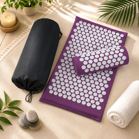Acupressure Mat & Pillow Set – Grounding Ritual for Stress Relief