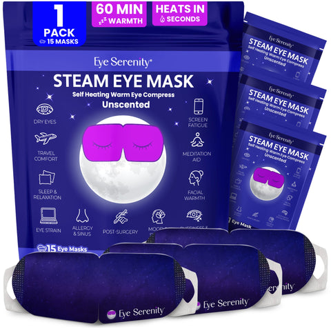 Steam Eye Mask | Self-Heating Warm Compress for Dry Eyes