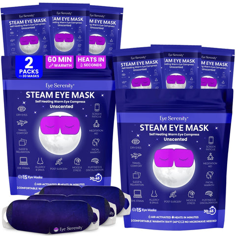 Steam Eye Mask | Self-Heating Warm Compress for Dry Eyes