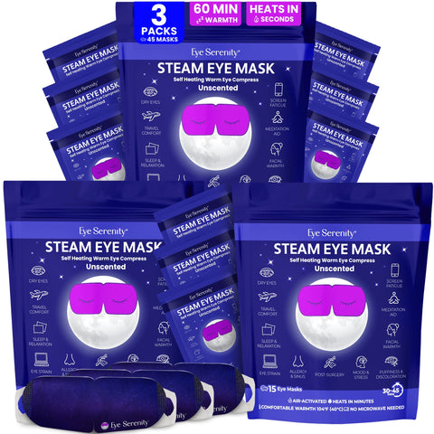 Steam Eye Mask | Self-Heating Warm Compress for Dry Eyes